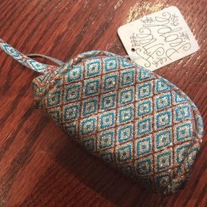 Free People Gold Turquoise Change Purse NWT